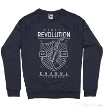 Bluza ADLER barbat Street Revolution Denim inchis