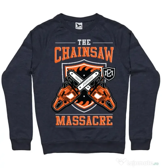 Bluza ADLER barbat The Chainsaw Massacre Denim inchis