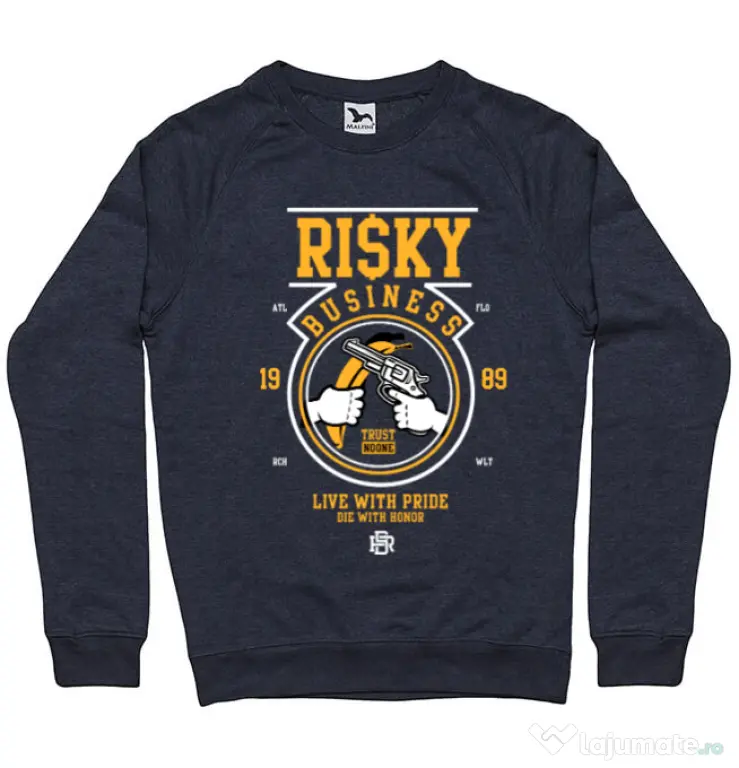 Bluza ADLER barbat Risky Business Denim inchis