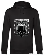 Hoodie barbat cu gluga Art Is The Bomb Negru