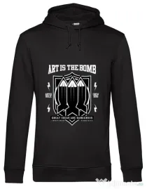 Hoodie barbat cu gluga Art Is The Bomb Negru