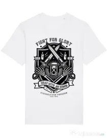 Tricou STANLEY STELLA barbat Fight For Glory Alb
