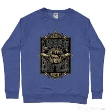 Bluza ADLER barbat Make Art Not War Albastru melanj