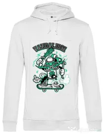 Hoodie barbat cu gluga Vandalism Alb