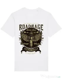 Tricou STANLEY STELLA barbat Road Rage Alb