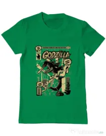 Tricou ADLER barbat Godzilla Verde mediu