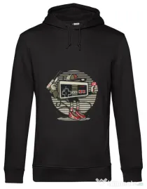 Hoodie barbat cu gluga Let's Play Negru