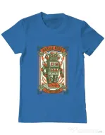 Tricou ADLER barbat Vintage Robot Albastru azuriu