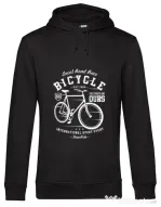 Hoodie barbat cu gluga Bicycle Negru