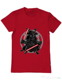 Tricou ADLER barbat Darkside Samurai Rosu