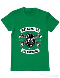 Tricou ADLER barbat Welcome To The Darkside Verde mediu