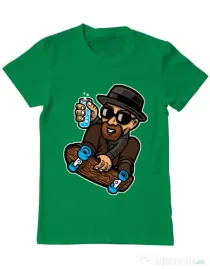 Tricou ADLER barbat Chemical board Verde mediu