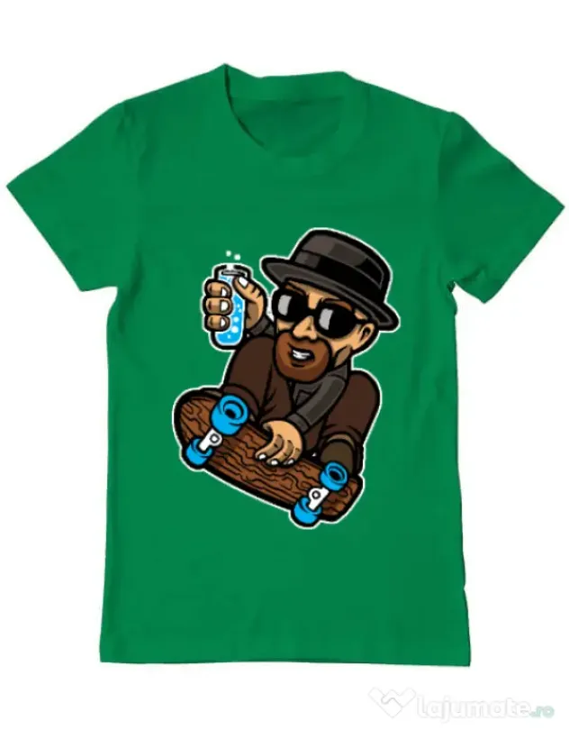 Tricou ADLER barbat Chemical board Verde mediu