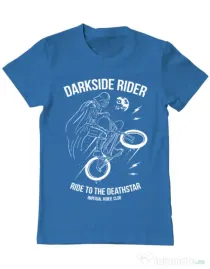 Tricou ADLER barbat Darkside rider Albastru azuriu
