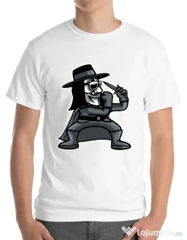 Tricou ADLER barbat Fighting Vendetta Alb