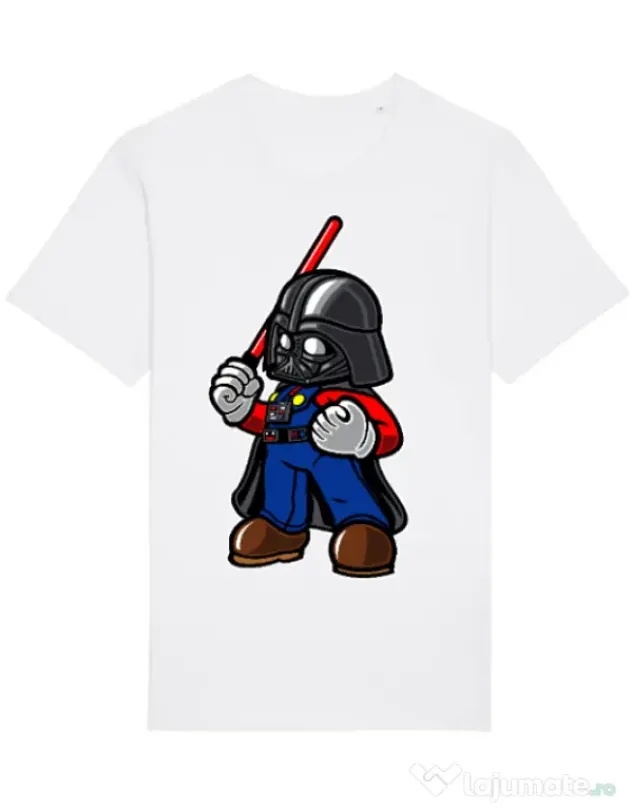 Tricou STANLEY STELLA barbat Darth plumber Alb