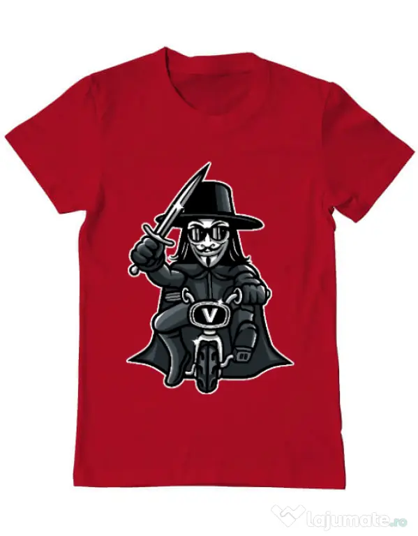Tricou ADLER barbat Vendetta Biker Rosu
