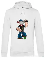 Hoodie barbat cu gluga Sailor Mass Murderer Alb