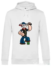 Hoodie barbat cu gluga Sailor Mass Murderer Alb