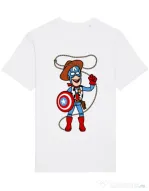 Tricou STANLEY STELLA barbat Captain Woody Alb