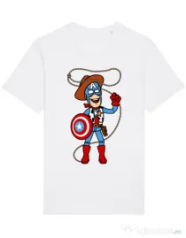 Tricou STANLEY STELLA barbat Captain Woody Alb