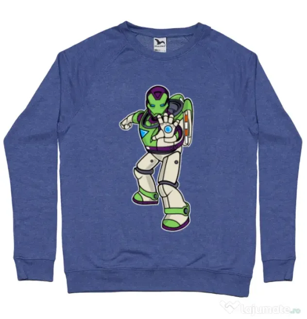 Bluza ADLER barbat Iron Buzz Albastru melanj