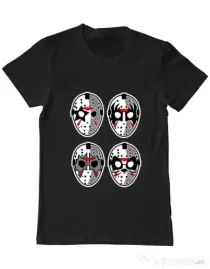 Tricou ADLER barbat Jason Rock Faces Negru