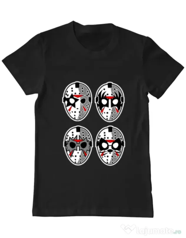 Tricou ADLER barbat Jason Rock Faces Negru