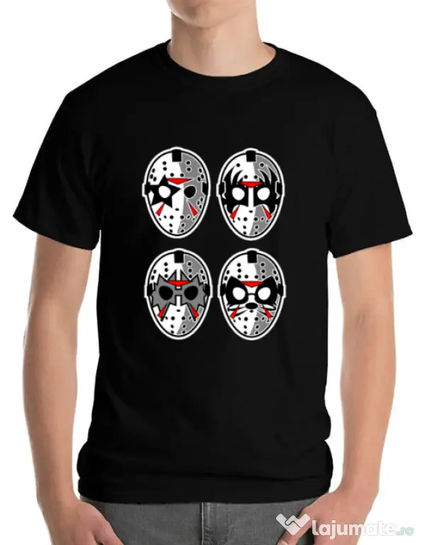 Tricou ADLER barbat Jason Rock Faces Negru