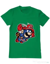 Tricou ADLER barbat Captain Mario Verde mediu
