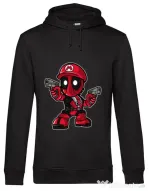 Hoodie barbat cu gluga Mario Deadpool Negru