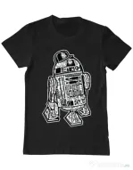 Tricou ADLER barbat Street R2D2 Negru