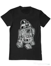 Tricou ADLER barbat Street R2D2 Negru