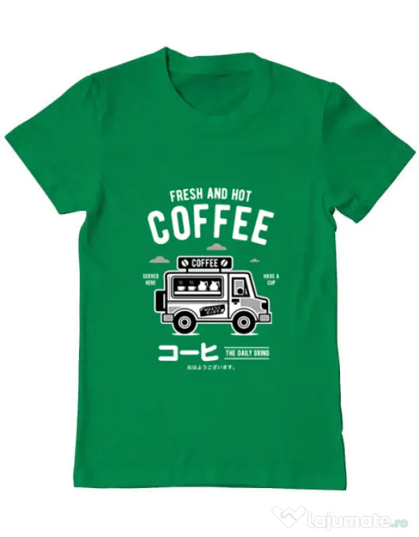 Tricou ADLER barbat Coffee Van Verde mediu