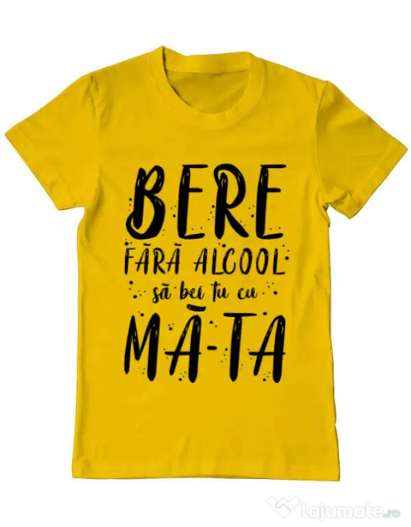 Tricou ADLER barbat Bere fara alcool Galben