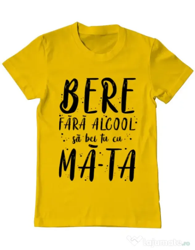Tricou ADLER barbat Bere fara alcool Galben