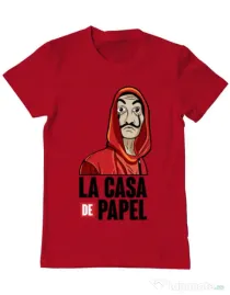 Tricou ADLER barbat Money heist Rosu