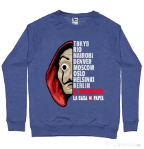 Bluza ADLER barbat The team Albastru melanj