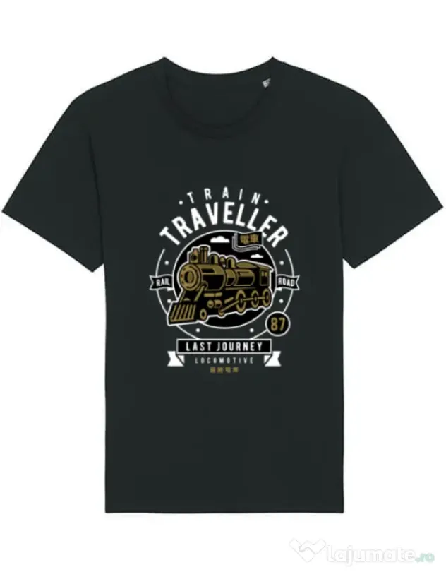 Tricou STANLEY STELLA barbat Train Traveller Negru