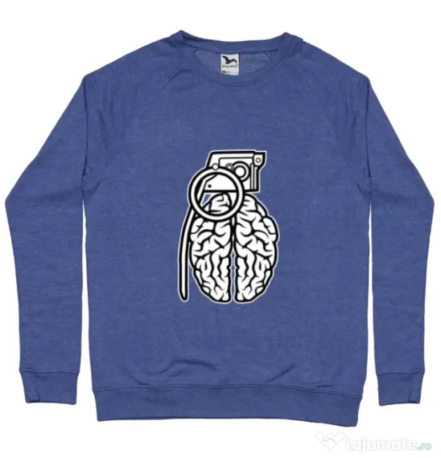 Bluza ADLER barbat Grenade Brain Albastru melanj
