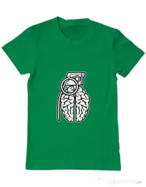 Tricou ADLER barbat Grenade Brain Verde mediu
