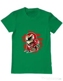 Tricou ADLER barbat Iron Skate Verde mediu