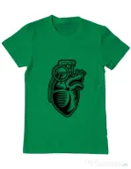 Tricou ADLER barbat Grenade Heart Verde mediu