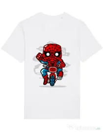 Tricou STANLEY STELLA barbat Spidey Minibike Alb