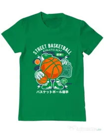 Tricou ADLER barbat Street Basketball Verde mediu