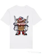 Tricou STANLEY STELLA barbat Ice Cream Ninja Alb