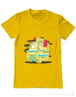 Tricou ADLER barbat Ice Cream Truck Galben