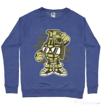 Bluza ADLER barbat Grenade Albastru melanj