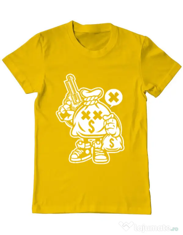 Tricou ADLER barbat Money Takers Galben