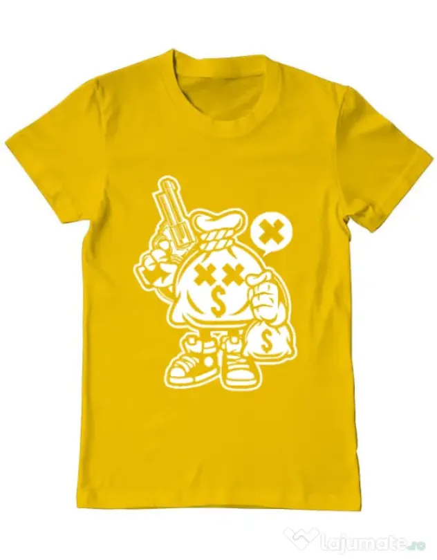 Tricou ADLER barbat Money Takers Galben